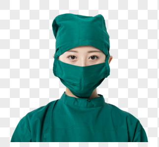 戴口罩的女护士高清图片