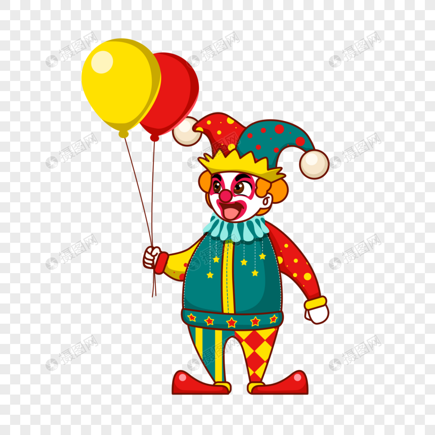 小丑气球图片