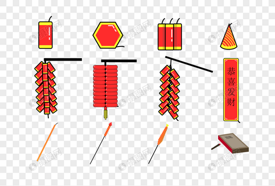 新年烟花爆竹鞭炮图片
