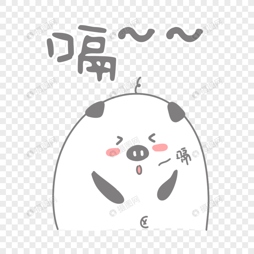 小猪打嗝表情包