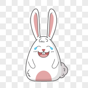 可爱小兔搞笑笑哭图片素材