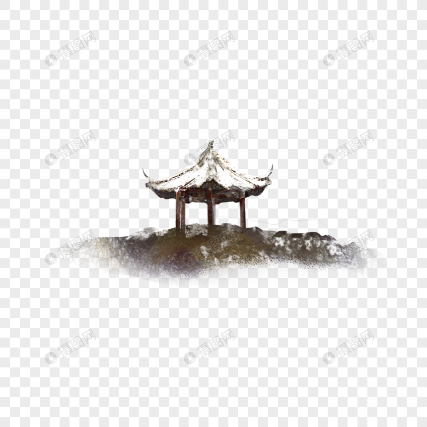 亭子元素素材png格式_设计素材免费下载_vrf高清图片