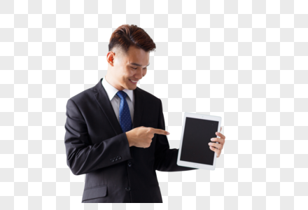 使用平板电脑的商务人士图片