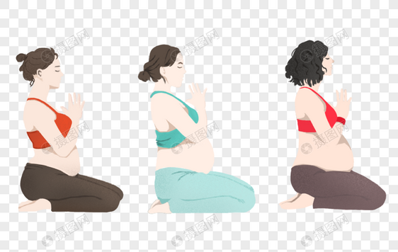 孕妇瑜伽图片