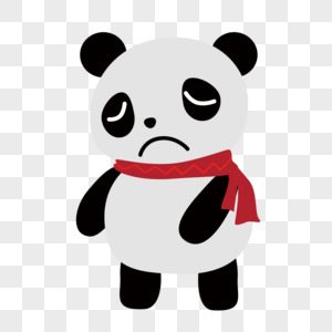 伤心低头的小熊猫高清图片