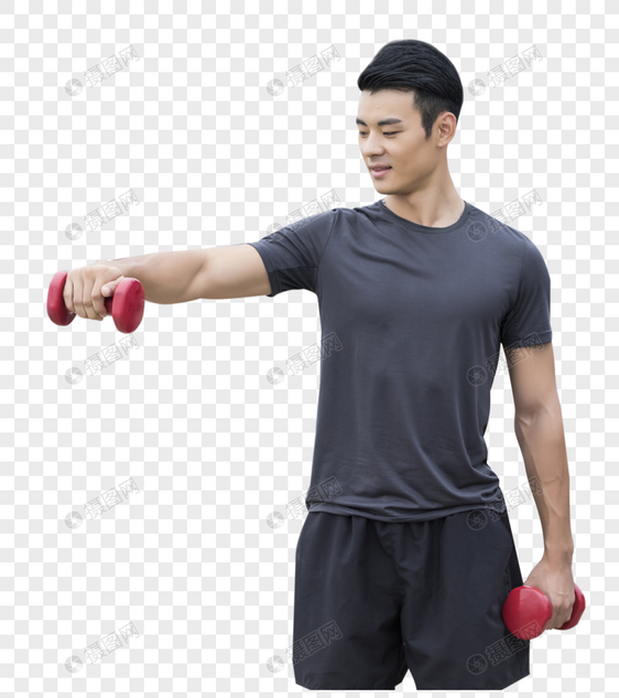 男青年健身锻炼图片