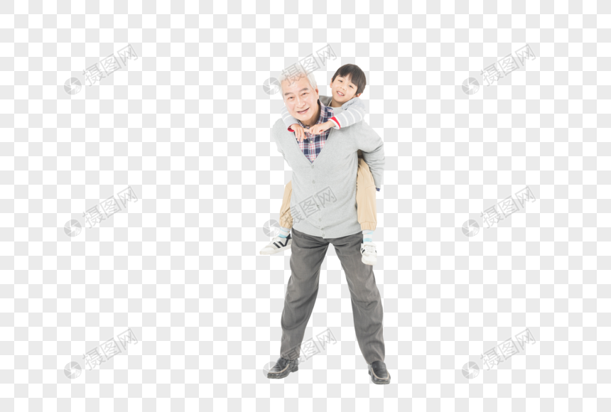 祖孙情爷爷和孙子