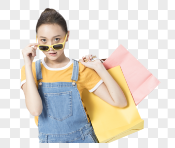女性购物消费免抠高清图片素材