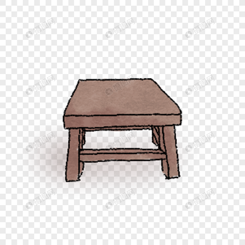 免抠元素 手绘/卡通元素 小板凳.png