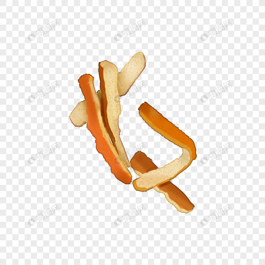 免抠元素 手绘/卡通元素 陈皮.png