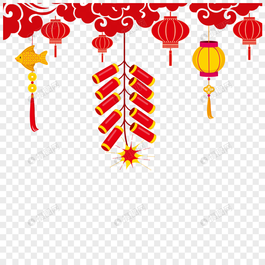灯笼鞭炮
