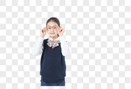 视力保护小学女生图片