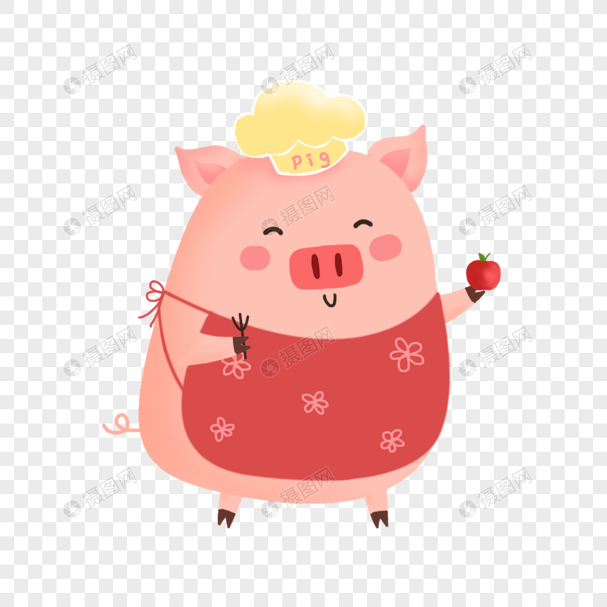 免抠元素 手绘/卡通元素 猪妈妈.png