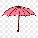 粉色雨伞图片