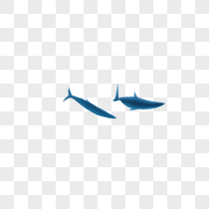 鲨鱼群手绘长尾鲨高清图片