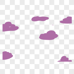 紫色云朵图片