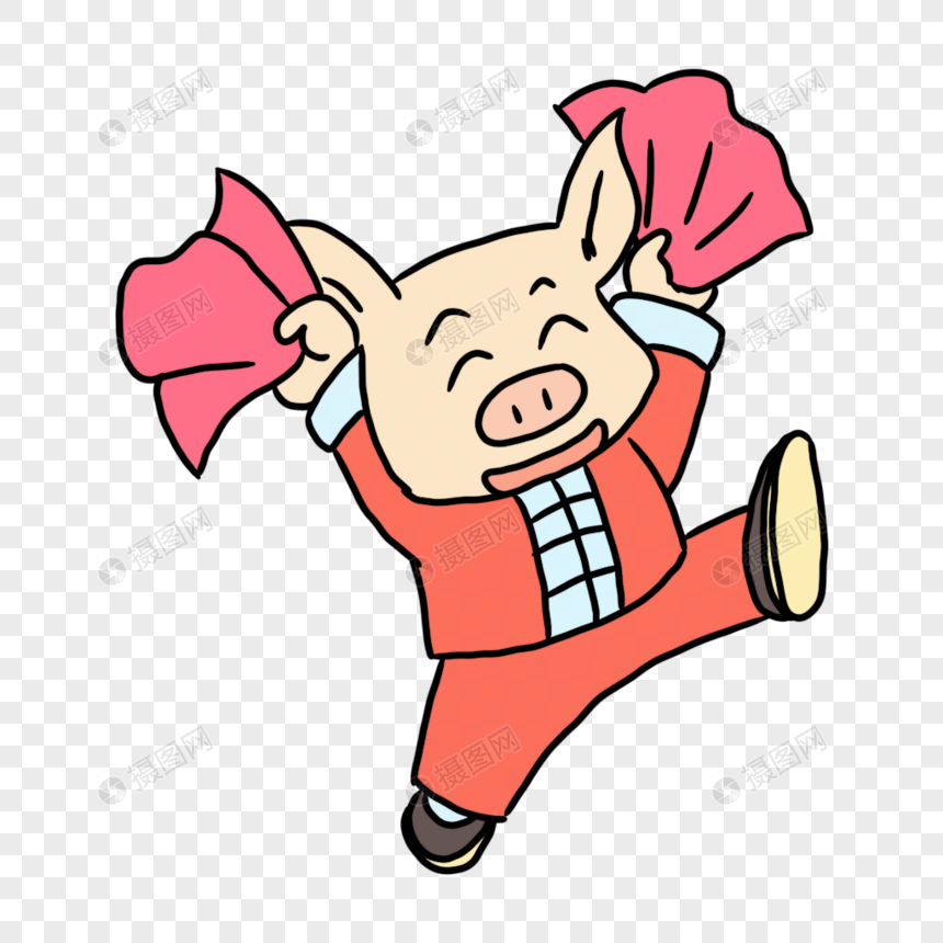 跳舞的猪图片