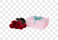 妇女节礼盒玫瑰图片