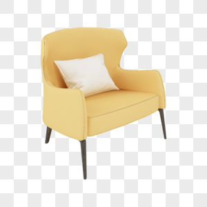 黄色沙发图片