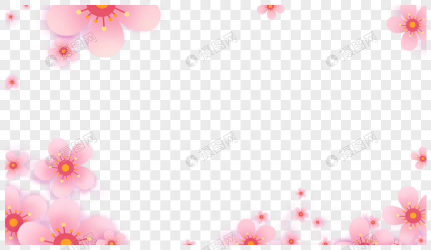 樱花边框图片