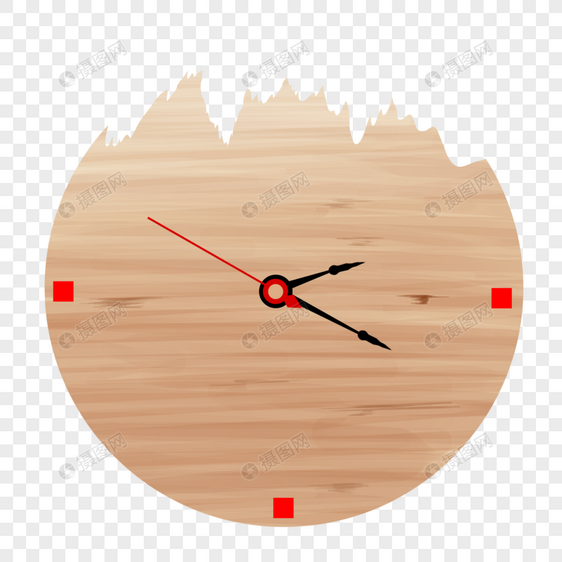木质时钟图片