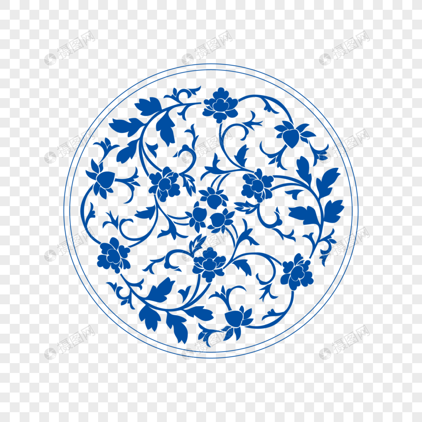青花瓷花纹