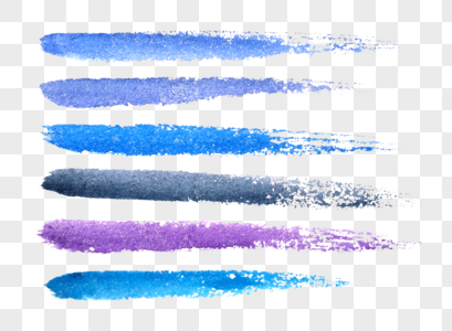 毛笔笔刷蓝紫色高清图片