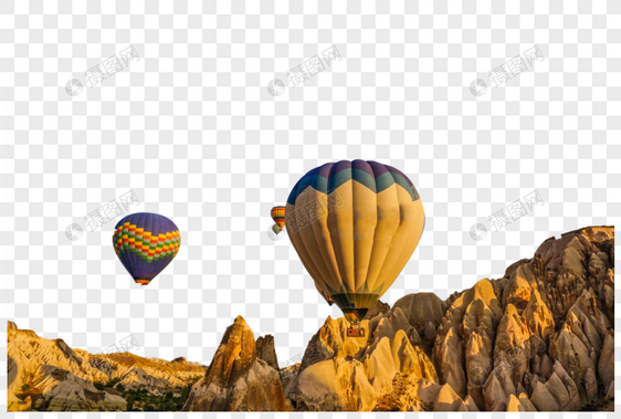 热气球山图片