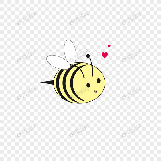 黄色蜜蜂图片
