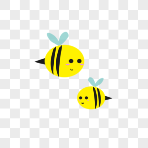 黄色蜜蜂黄色蚂蚁高清图片