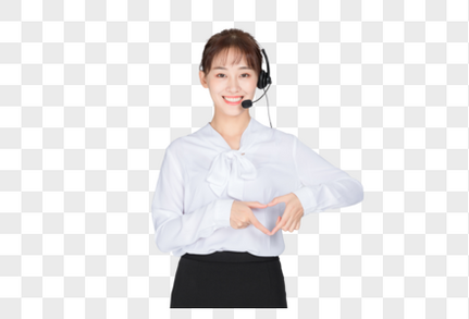 年轻的客服美女免抠高清图片素材