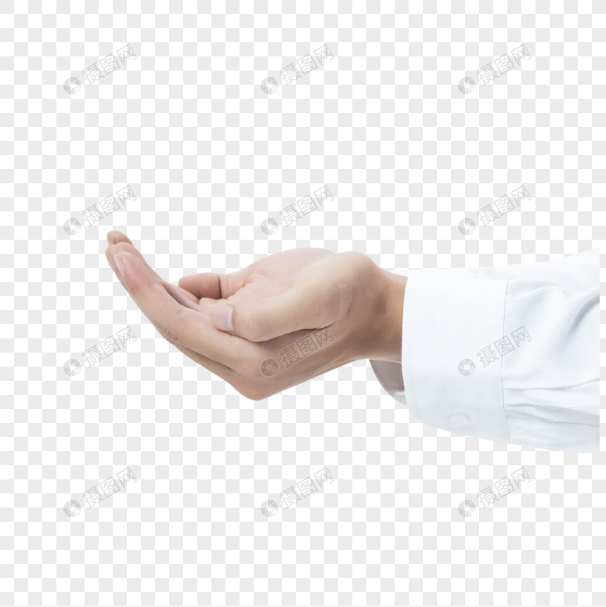 捧着的手