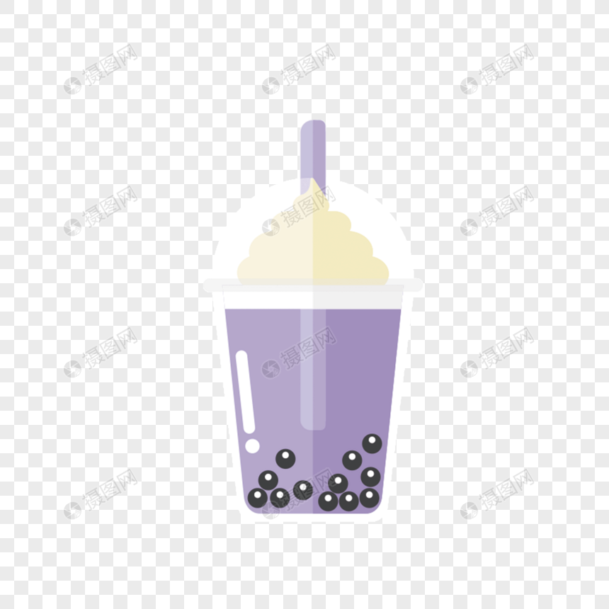 紫薯珍珠奶茶图片