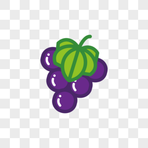 葡萄水彩紫色高清图片