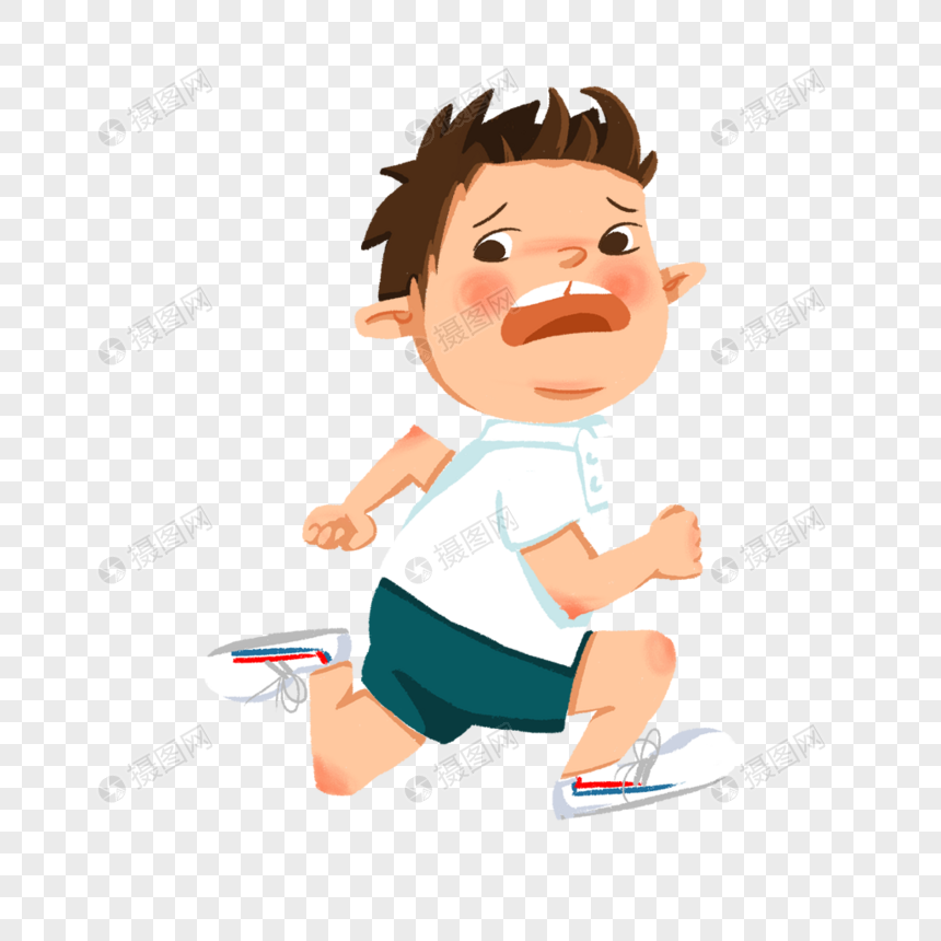 害怕的男孩