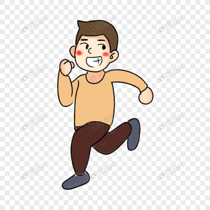 奔跑的男孩