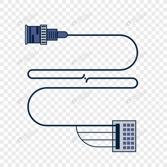 电子设备连接线图标图片