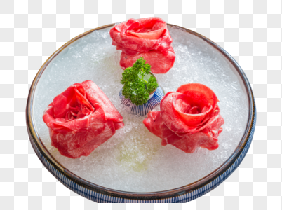 火锅玫瑰牛舌图片