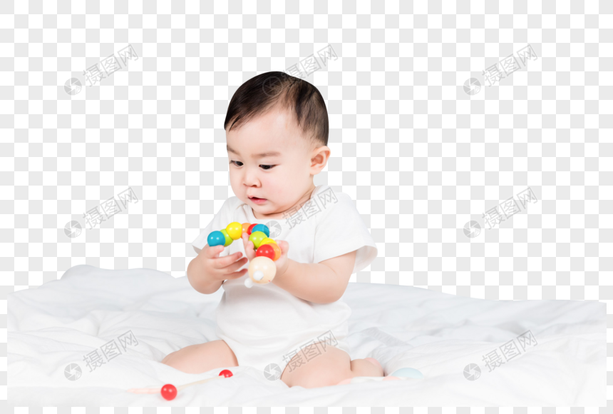 开心玩玩具的宝宝图片