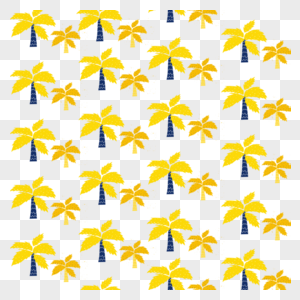 黄色椰子树平铺底纹图片