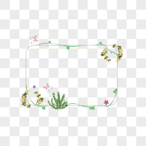 植物花卉边框图片