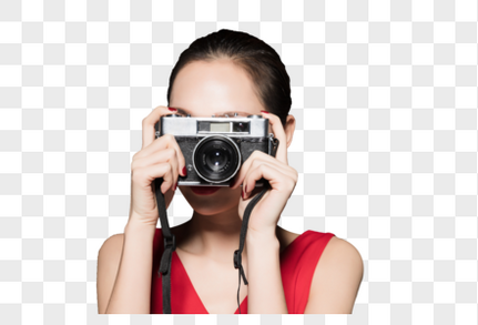 女性摄影相机高清图片素材