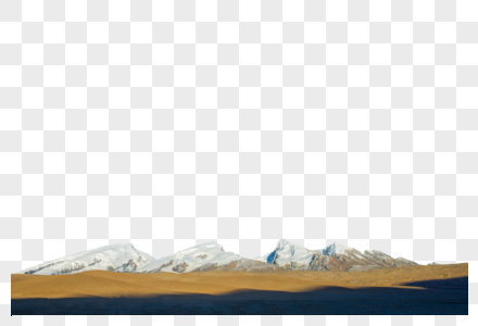雪山平原图片