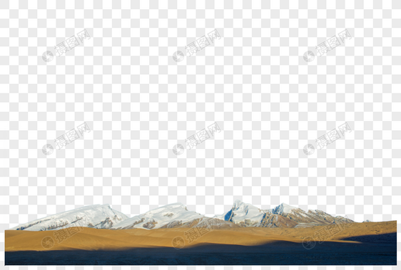 雪山平原图片