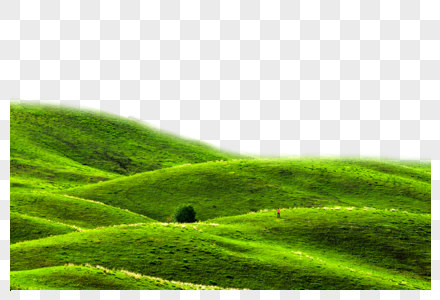 绿色延绵小山丘图片