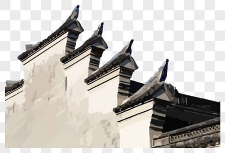 复古中国风屋檐图片