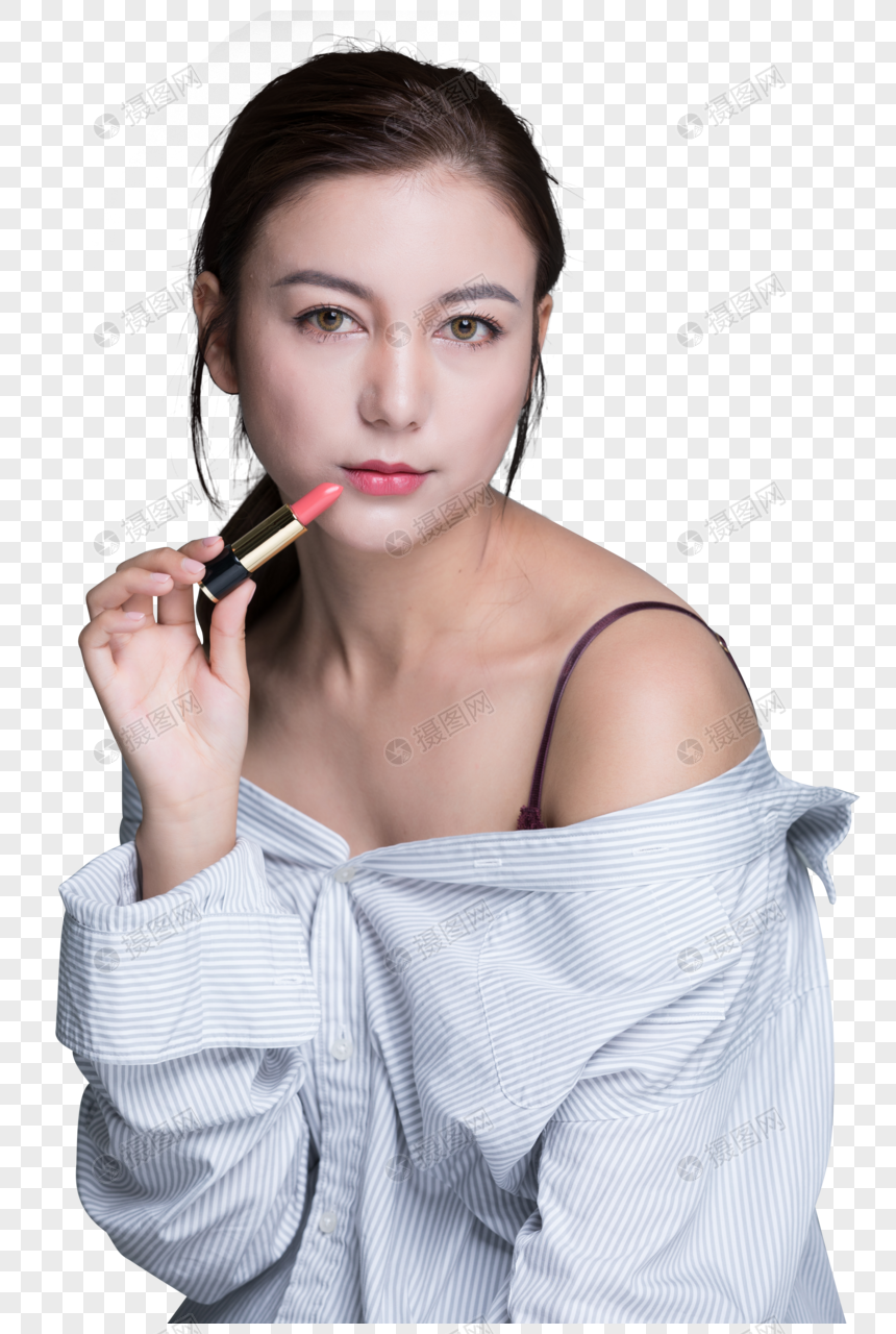 年轻美女化妆图片