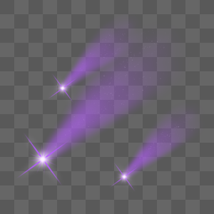 紫色星流星紫色星特效高清图片