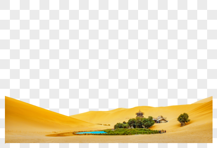 沙漠绿洲图片