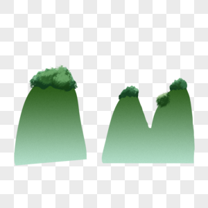 绿色的山图片